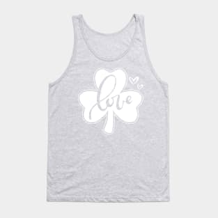 Shamrock Love- St. Partick's Day Clover Tank Top